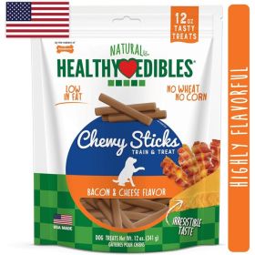 Nylabone Healthy Edibles Natural Chewy Sticks Bacon and Cheese Flavor