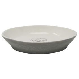 Pioneer Pet Ceramic Bowl Magnolia Oval 8.2" x 1.4"