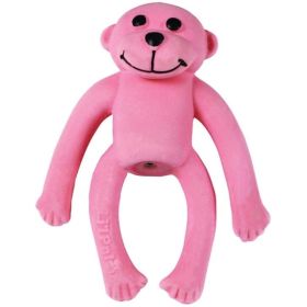 Lil Pals Latex Monkey Dog Toy Pink