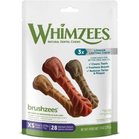 Whimzees Brushzees Dental Treats X