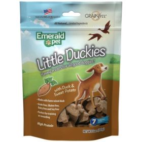 Emerald Pet Little Duckies Dog Treats with Duck and Sweet Potato