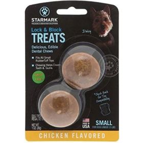Starmark Lock and Block Treats Chicken Flavor Small