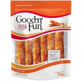 Healthy Hide Good N Fun Triple Flavor Rolls