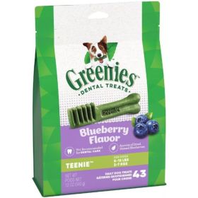 Greenies Teenie Dental Dog Treats Blueberry