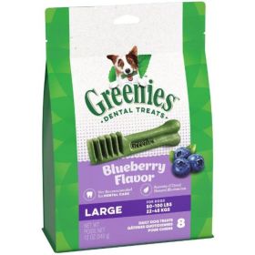 Greenies Large Dental Dog Treats Blueberry