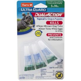 Hartz UltraGuard Dual Action Topical Flea and Tick Prevention for Very Small Dogs (5