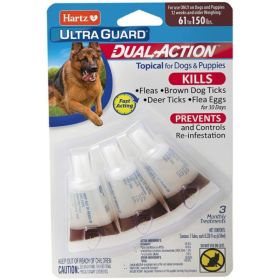 Hartz UltraGuard Dual Action Topical Flea and Tick Prevention for Large Dogs (61
