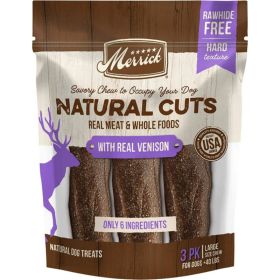 Merrick Natural Cut Venison Chew Treats Large