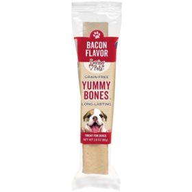 Loving Pets Grain Free Yummy Bones Bacon Flavor Filled Chew
