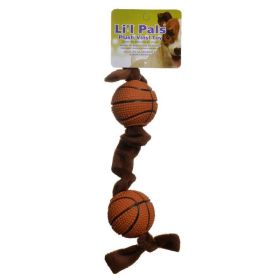 Li'l Pals Plush Basketball Plush Tug Dog Toy