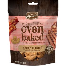 Merrick Oven Baked Cowboy Cookout Real Beef & Bacon Dog Treats