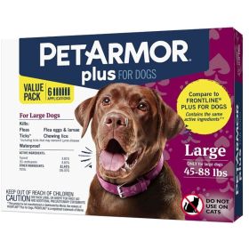 PetArmor Plus Flea and Tick Treatment for Large Dogs (45