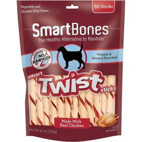 SmartBones Vegetable and Chicken Smart Twist Sticks Rawhide Free Dog Chew
