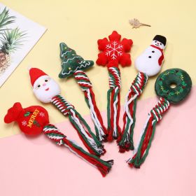 3-Piece Christmas Cartoon Knot Chew Toys for Dogs - Teeth