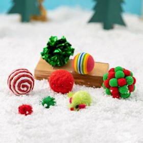 8-Piece Christmas Dog Chew Toy Gift Set - Holiday Interactive