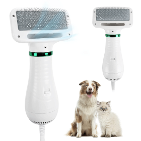 2-in-1 Dog Pet Hair Dryer with Slicker Brush Grooming Comb