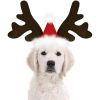 Adjustable Reindeer Antlers Headband for Dogs - Christmas Plus