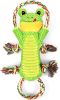 Crinkle Plush Squeaker Dog Toy with Rope, Interactive Toy