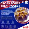 Cross Bones Bully Stick Holder & Nylon Chew Toy for Heavy
