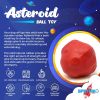 Asteroid Red Rubber Fetch & Chew Toy for Heavy Chewers