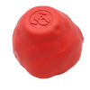 Asteroid Red Rubber Fetch & Chew Toy for Heavy Chewers