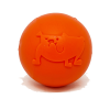 Smile Ball Rubber Dog Chew Toy for Heavy Chewers | Floating Fetch Toy | USA Made