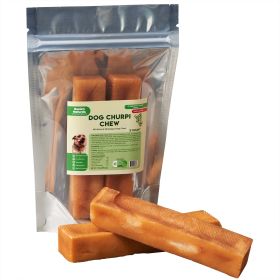 Dog Churpi Chew-100% Natural;  Himalayan Yak Cheese Churpi Dog Treat & Chews;  Grain-Free;  Gluten-Free;  Dental Chews;  2 Count;  Medium-5.5 oz