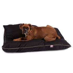 Super Value Machine Washable Pet Dog Bed, Large, Black