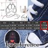 Blue Canvas Casual Dog Boots - Set of 4, Size 5