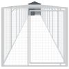 Dog House with Roof Anthracite 46.1"x480.7"x48.4" Galvanized Steel