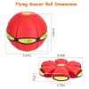 4 Pack Flying Saucer Ball Electric Colorful Flying Toy UFO Ball with LED Lights for Pet Children Outdoor Toy