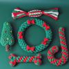 Festive Christmas Interactive Toy Bundle for Dogs - Durable Knot