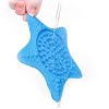 Sea Star Suction Cup Silicone Lick Mat Slow Feeder for Dogs