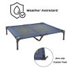 Elevated Dog Bed - 36x29.75-Inch Portable Pet Bed with Non-Slip Feet - Indoor/Outdoor Dog Cot or Puppy Bed for Pets up to 80lbs