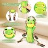 Crinkle Plush Squeaker Dog Toy with Rope, Interactive Toy