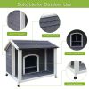 Outdoor Wooden Dog House, Waterproof Dog Cage, Windproof and Warm Dog Kennel, Dog Crates for Medium Dogs Pets Animals Easy to Assemble