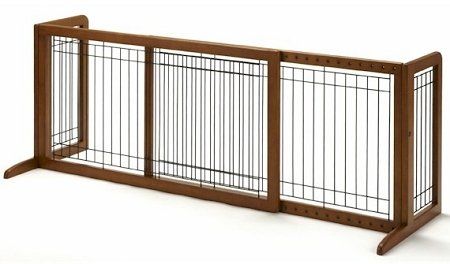 Richell Bay Isle Freestanding Dog Gate - 30 Inch Tall