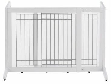 Richell White Freestanding Dog Gate - Small, 20 Inch