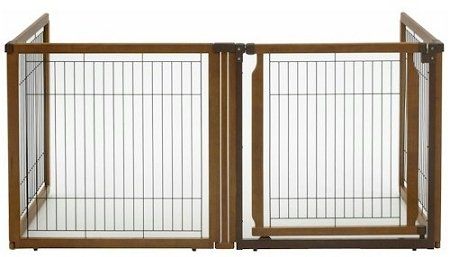 Richell Wooden 4-Panel Convertible Gate & Pen - 130 Inch