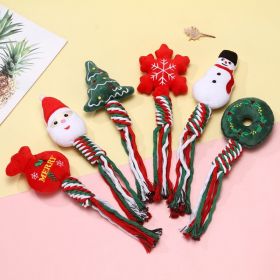 Christmas Cartoon Knot Chew Toy 3-Piece Set for Dogs