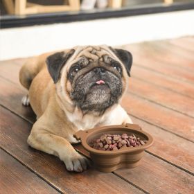 Silicone Collapsible Dog Travel Bowl - Portable Dish