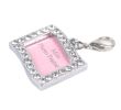 Rhinestone Stainless Steel Pet ID Tags - 3-Pack