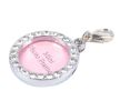Round Rhinestone Pet ID Tags 3-Pack, Writable