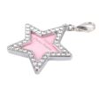 Star Shape Rhinestone Pet ID Tags 3-Pack, Writable