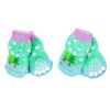 Knitted Christmas Dog Socks 4-Piece Set - Green & Blue