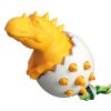Dinosaur Egg Dog Toothbrush Molar Toy with Tug Rope
