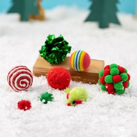 Christmas Dog Chew Toy Gift Set - 8-Piece Holiday Assortment