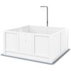 Puppy Whelping Box 41 x 39 Inch with Pig Rails & Door