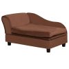 Rattan Pet Sofa Dog Bed with Hidden Storage