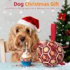 Dog Soccer Ball with Nylon Grab Straps - 7 Inch Tug Toy